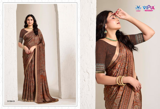 91584-B Heritage Vol 4 Vipul Crepe Sarees