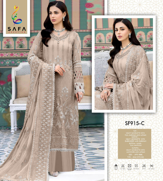 915C Safa Creation Zarkhan Pakistani Salwar Suits