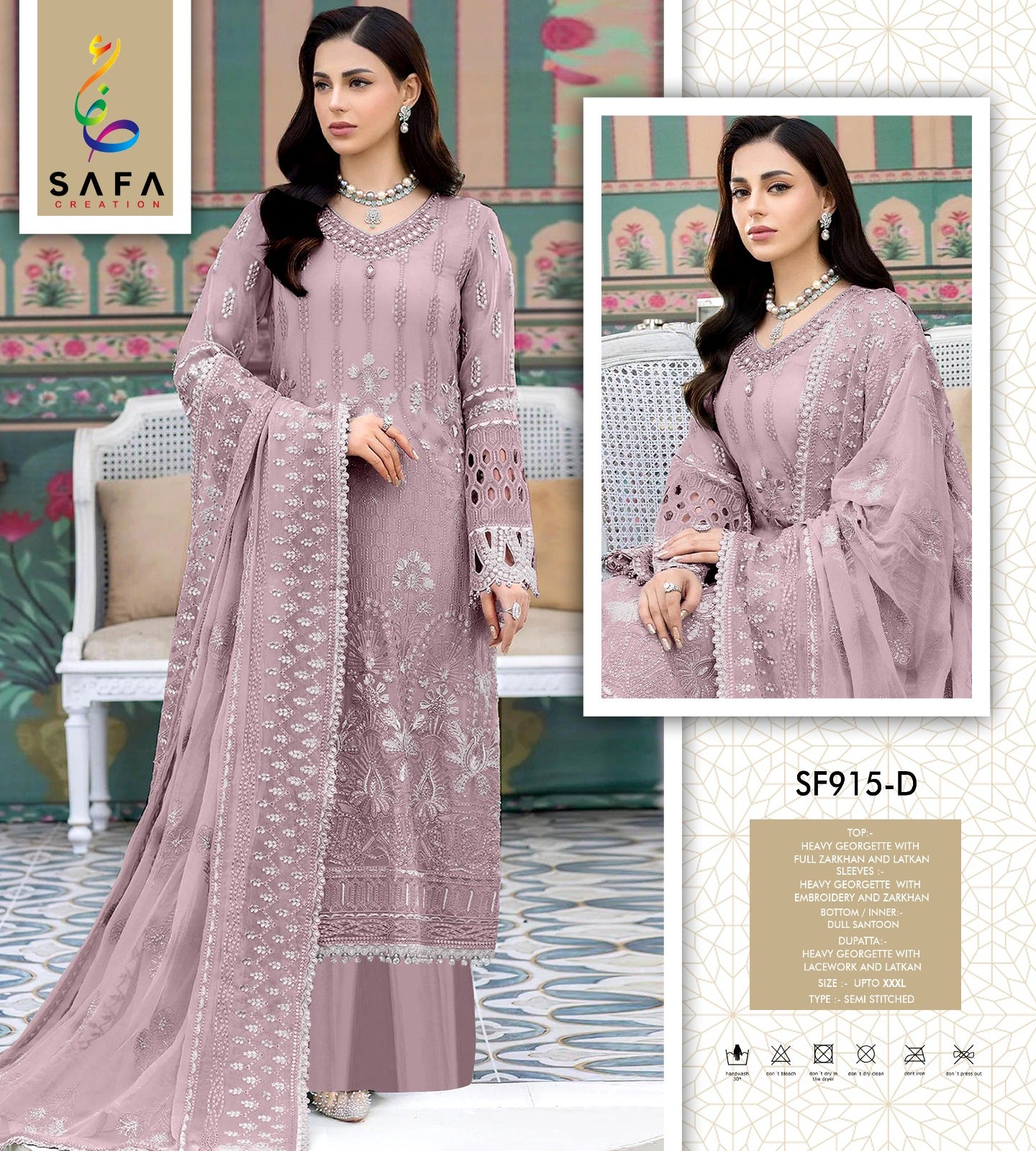 915D Safa Creation Zarkhan Pakistani Salwar Suits
