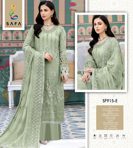 915E Safa Creation Diamond Pakistani Salwar Suits