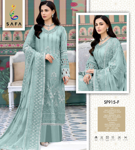 915F Safa Creation Diamond Pakistani Salwar Suits