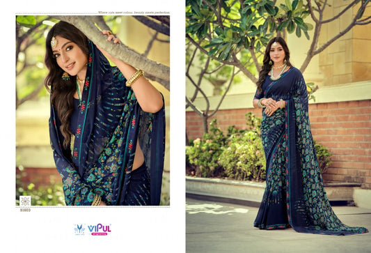91603 Tulsi Vol 10 Vipul Georgette Sarees