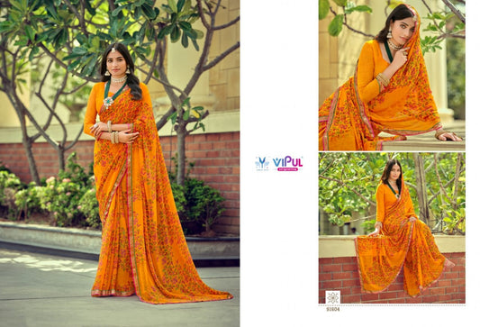 91604 Tulsi Vol 10 Vipul Georgette Sarees