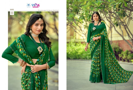 91605 Tulsi Vol 10 Vipul Georgette Sarees