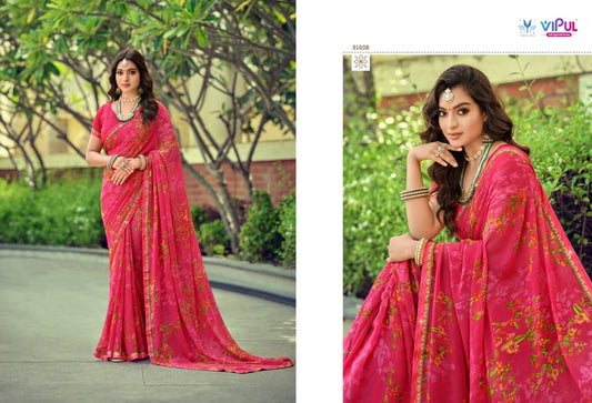 91608 Tulsi Vol 10 Vipul Georgette Sarees
