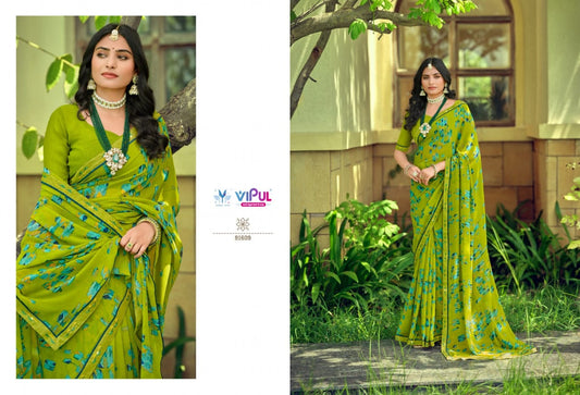 91609 Tulsi Vol 10 Vipul Georgette Sarees