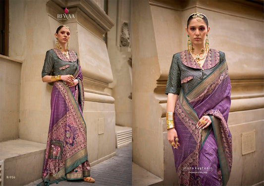 916 Rome Rewaa Viscose Silk Sarees