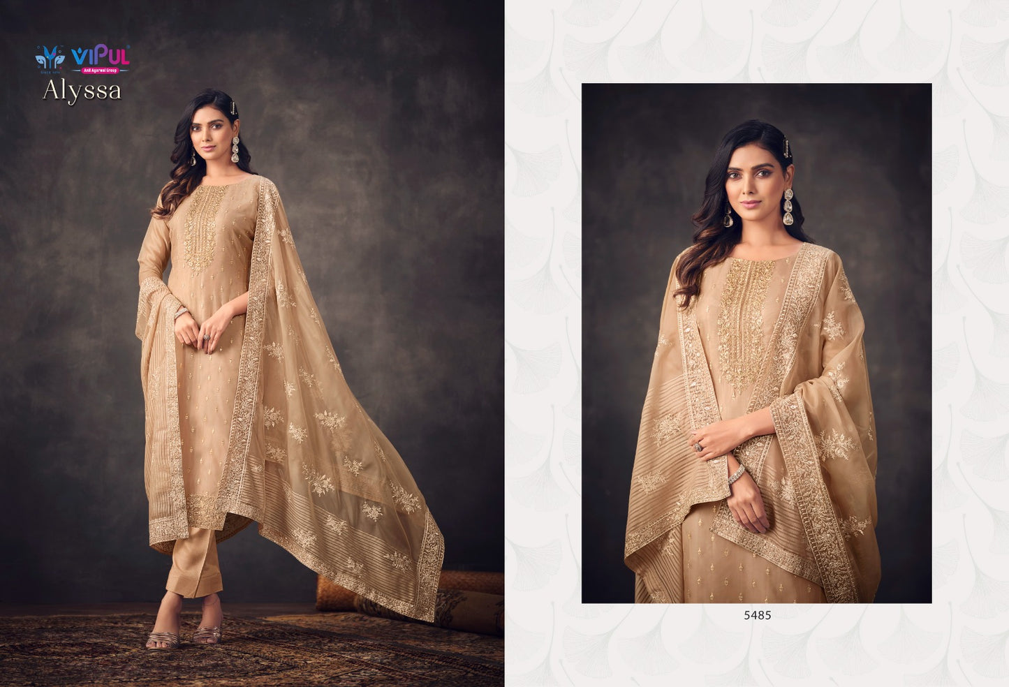 5485 Alysaa Vipul Unstitched Suits
