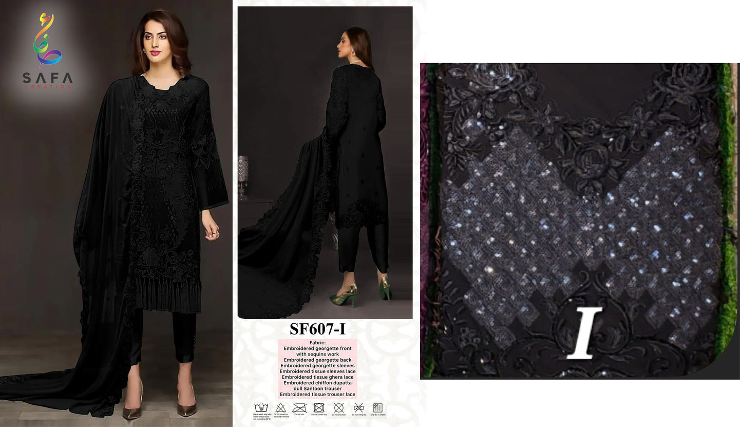 607I Safa Creation Pakistani Salwar Suits