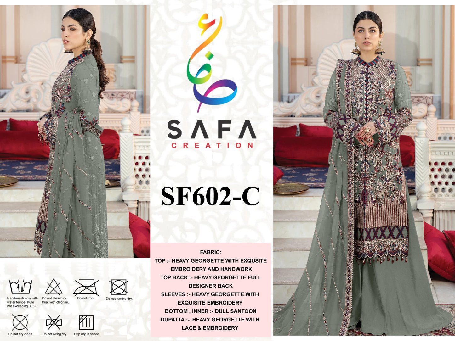 602C Safa Creation Pakistani Salwar Suits