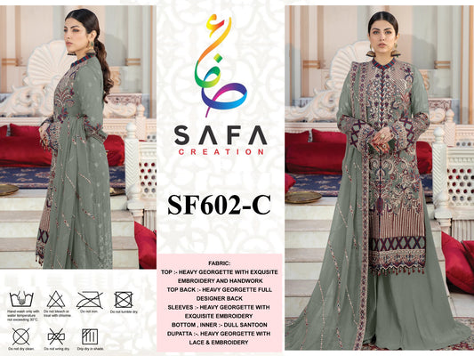 602C Safa Creation Pakistani Salwar Suits