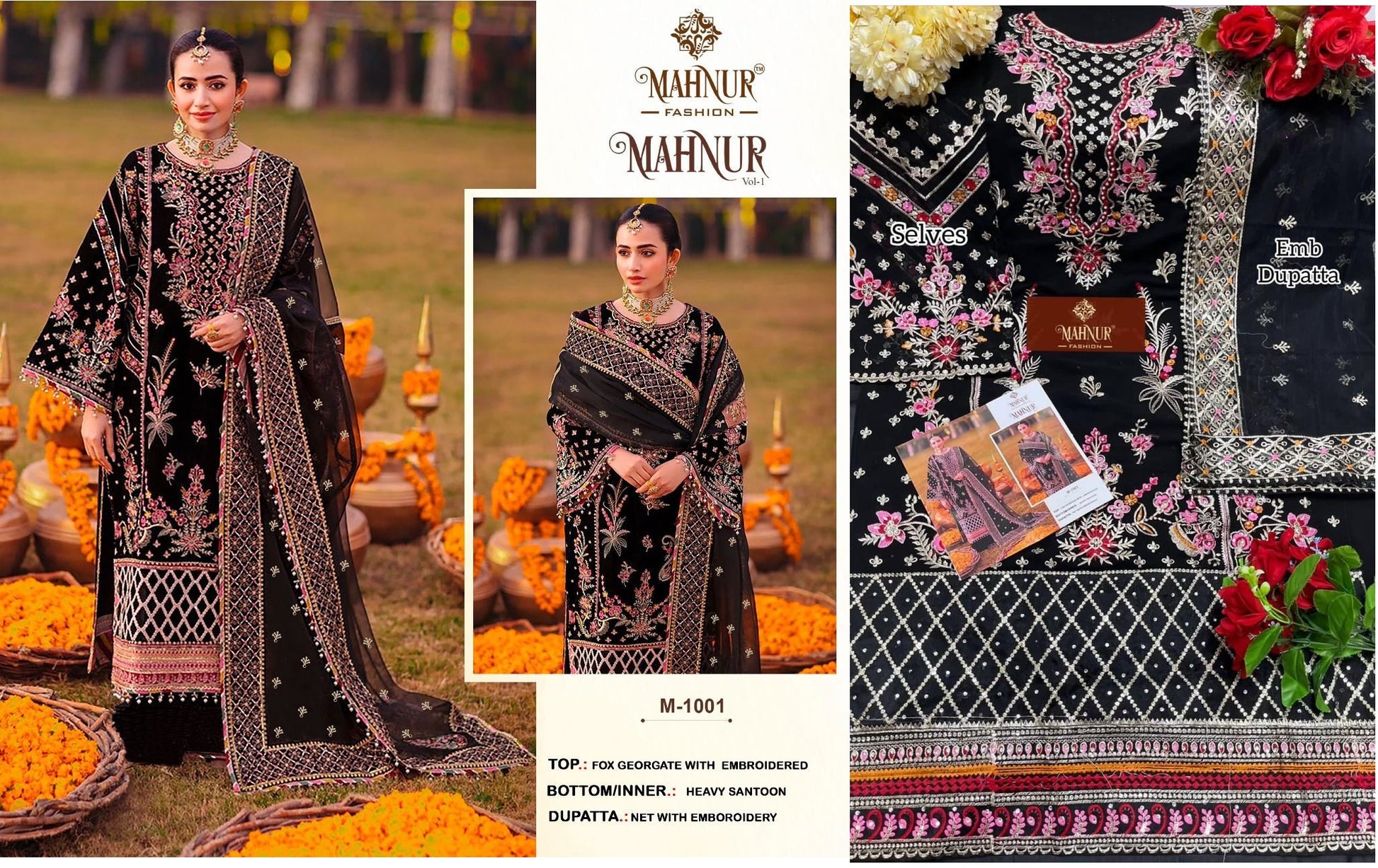 1001 Mahnur Pakistani Salwar Suits