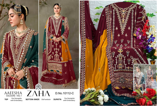 10112C Zaha Pakistani Salwar Suits