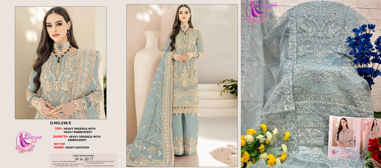 238E Dinsaa Suit Pakistani Salwar Suits