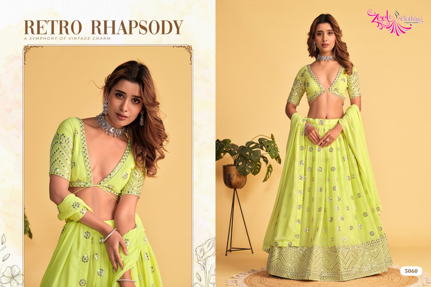 5060 Antique Aura Zeel Lehenga Choli