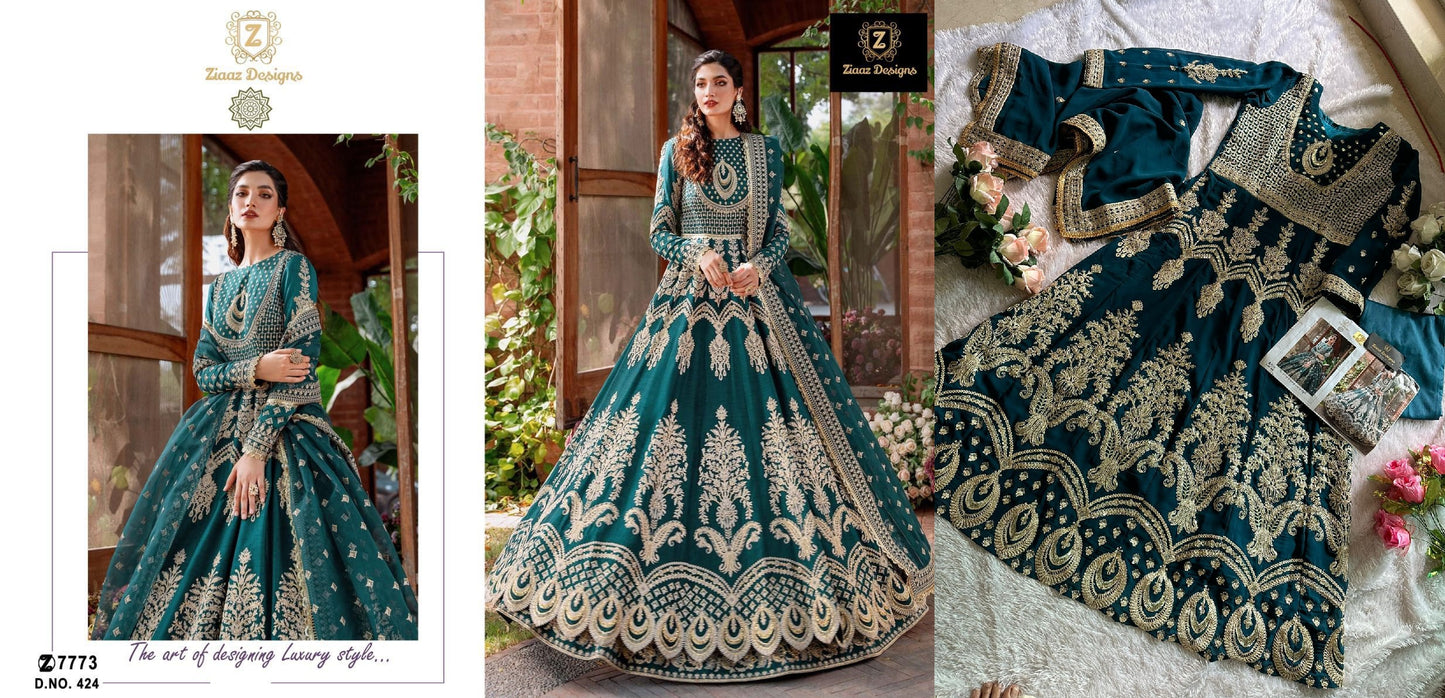 424 Ziaaz Designs Pakistani Salwar Suits