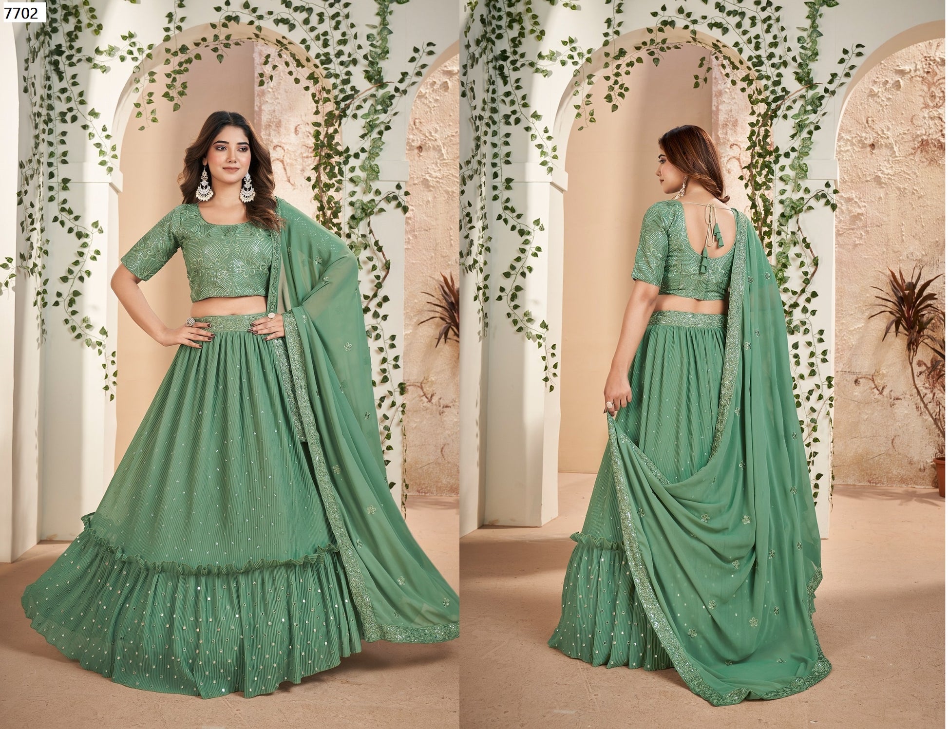 7702 Gulkanya Vol 5 Aahvan Designs Lehenga Choli