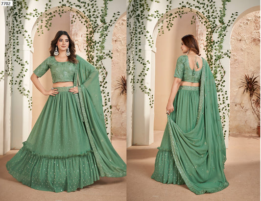 7702 Gulkanya Vol 5 Aahvan Designs Lehenga Choli