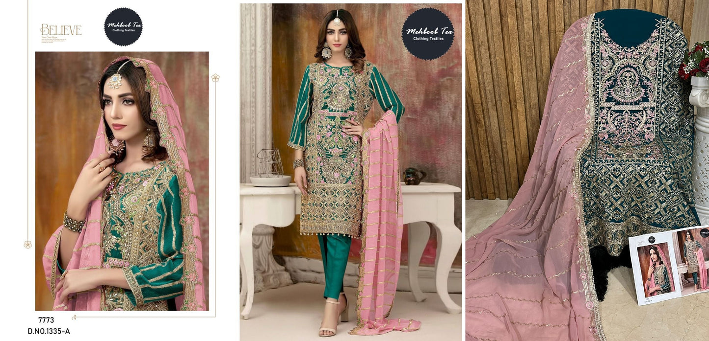 1335A Mehboob Tex Pakistani Salwar Suits