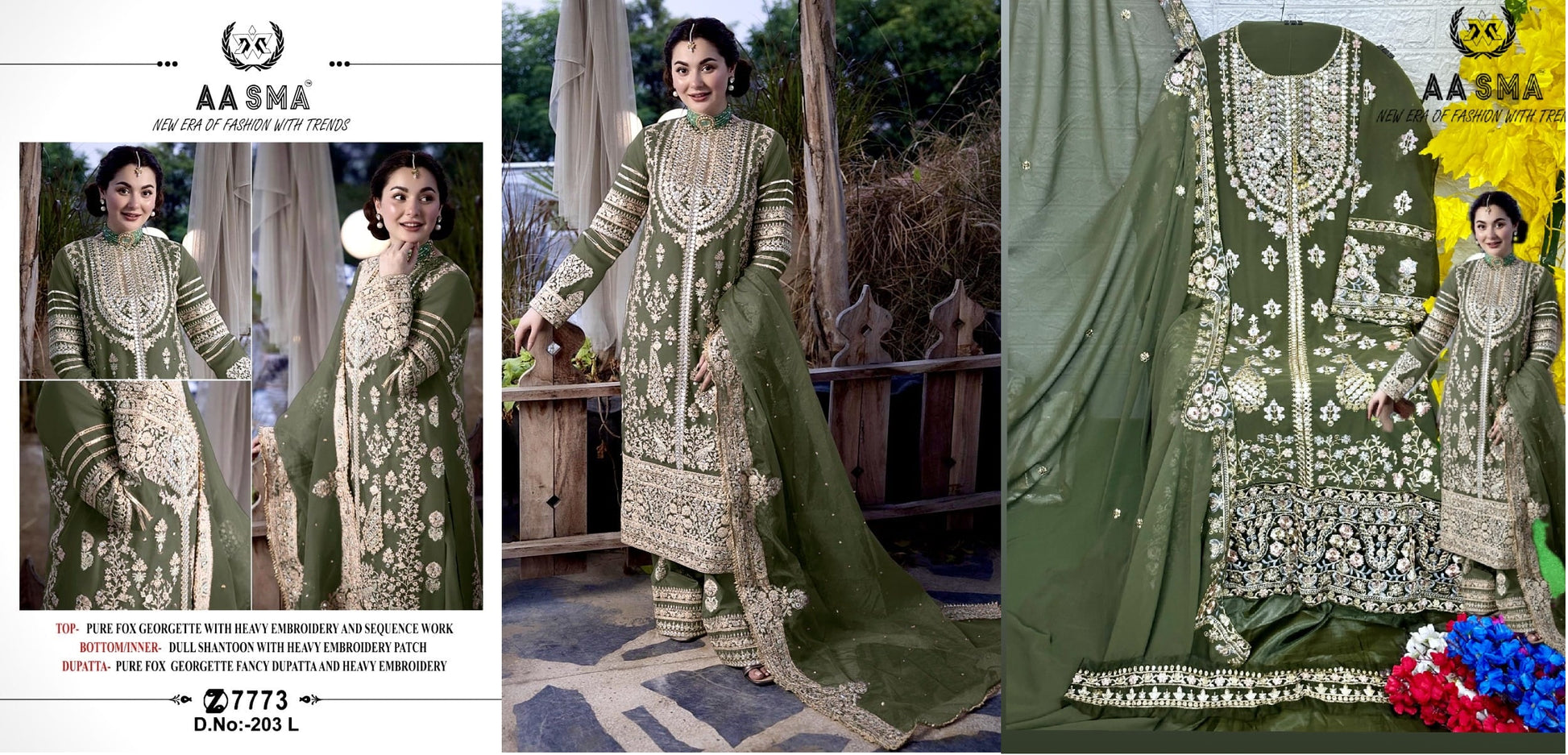 203L Aasma Pakistani Salwar Suits