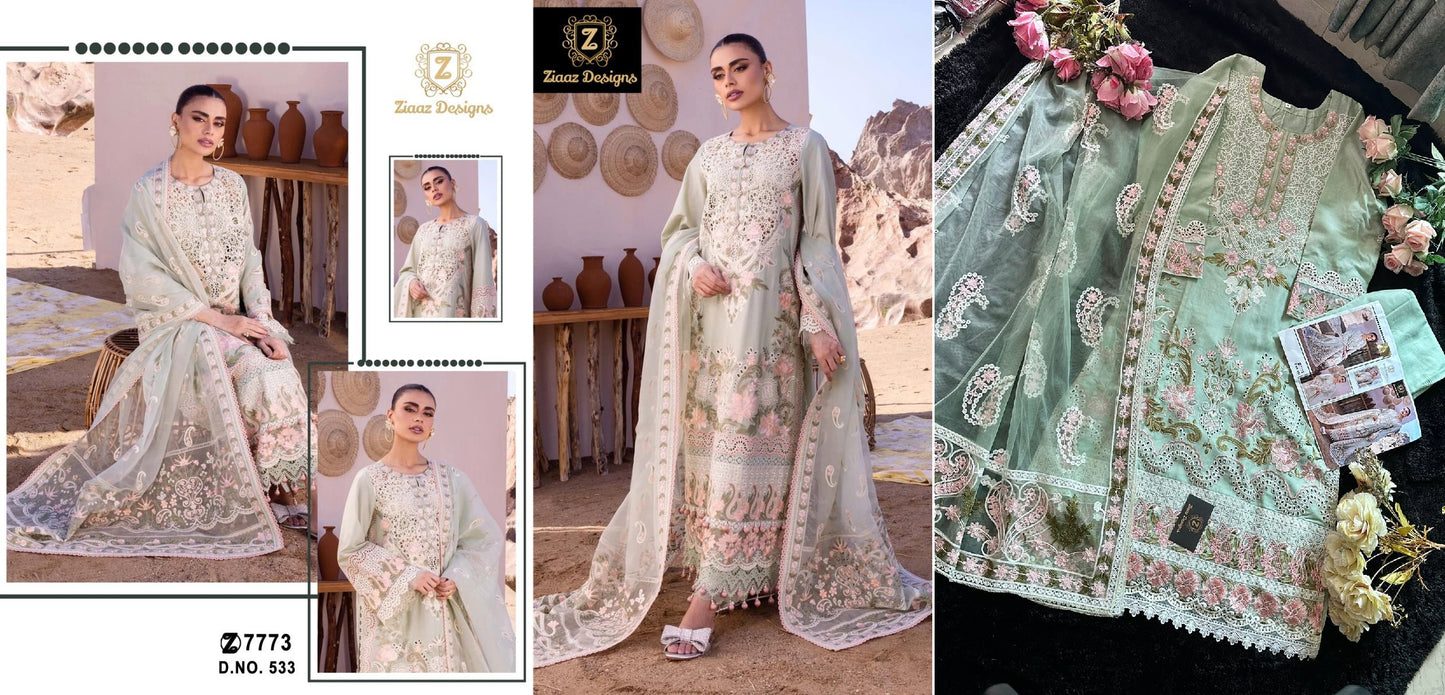 533 Ziaaz Designs Pakistani Salwar Suits