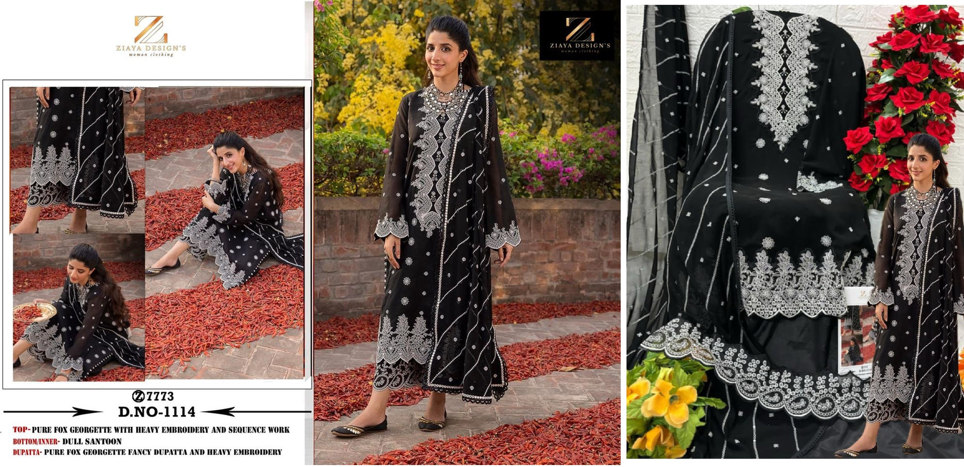 1114 Ziaya Design Pakistani Salwar Suits