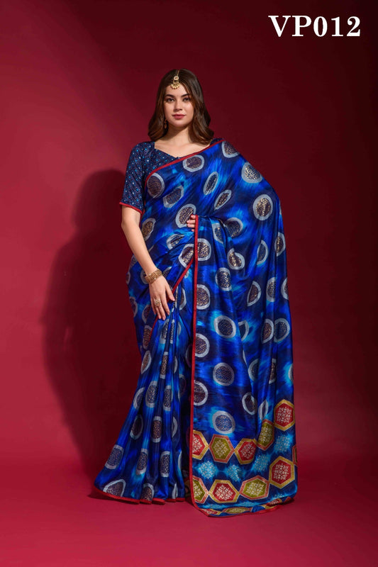 012 Adveti Fashion Berry Sarees