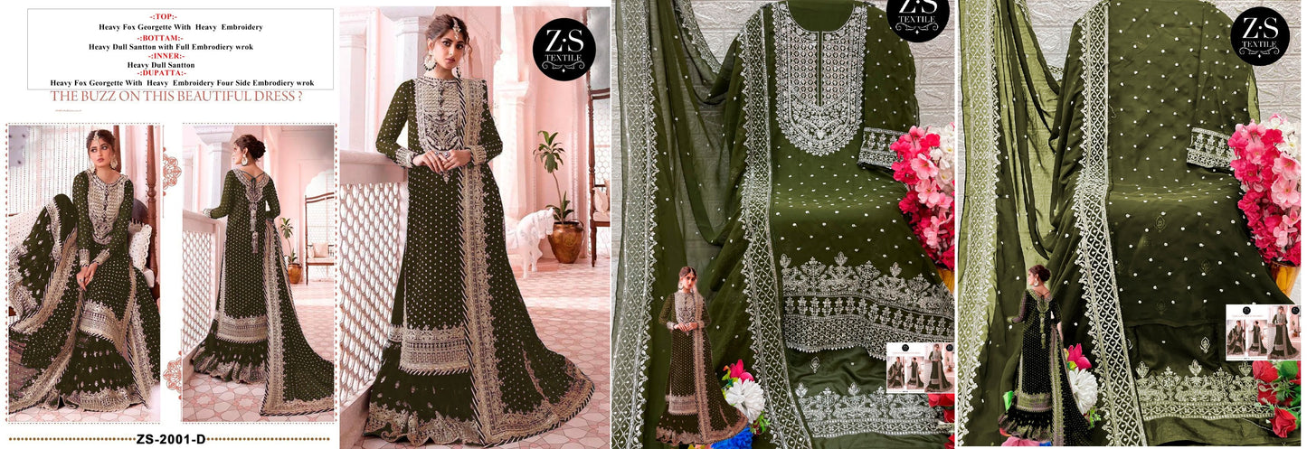 2001D Zs Textile Pakistani Salwar Suits