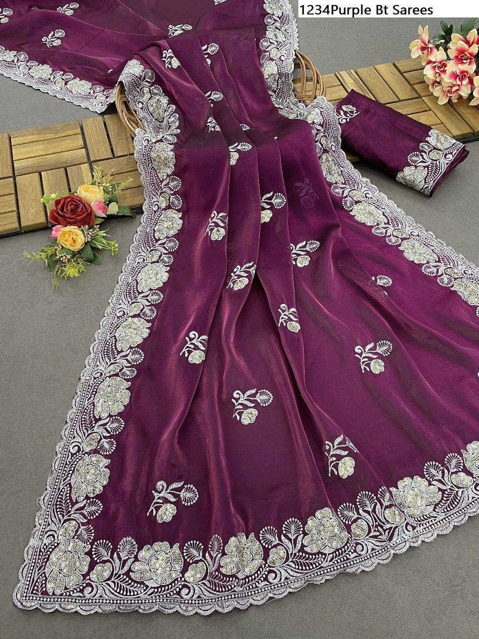 1234Purple Bt Sarees