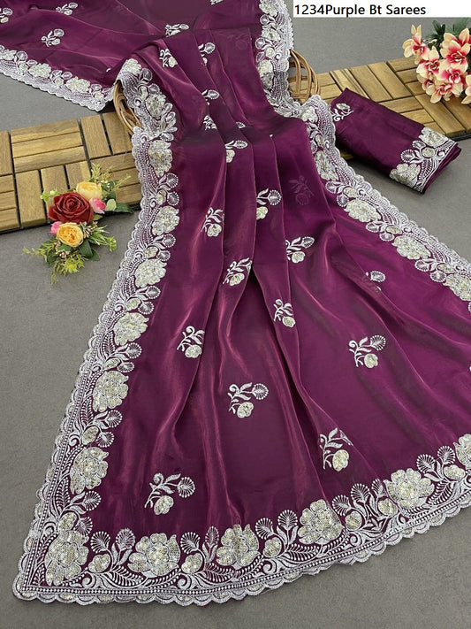 1234Purple Bt Sarees