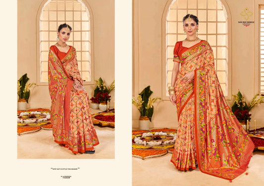 1009 Kesar Tilk Shubh Shree Sarees