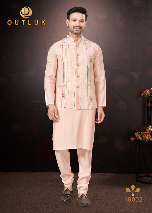 19002 Wedding Collection Vol 19 Outluk Mens Kurta Pyjama