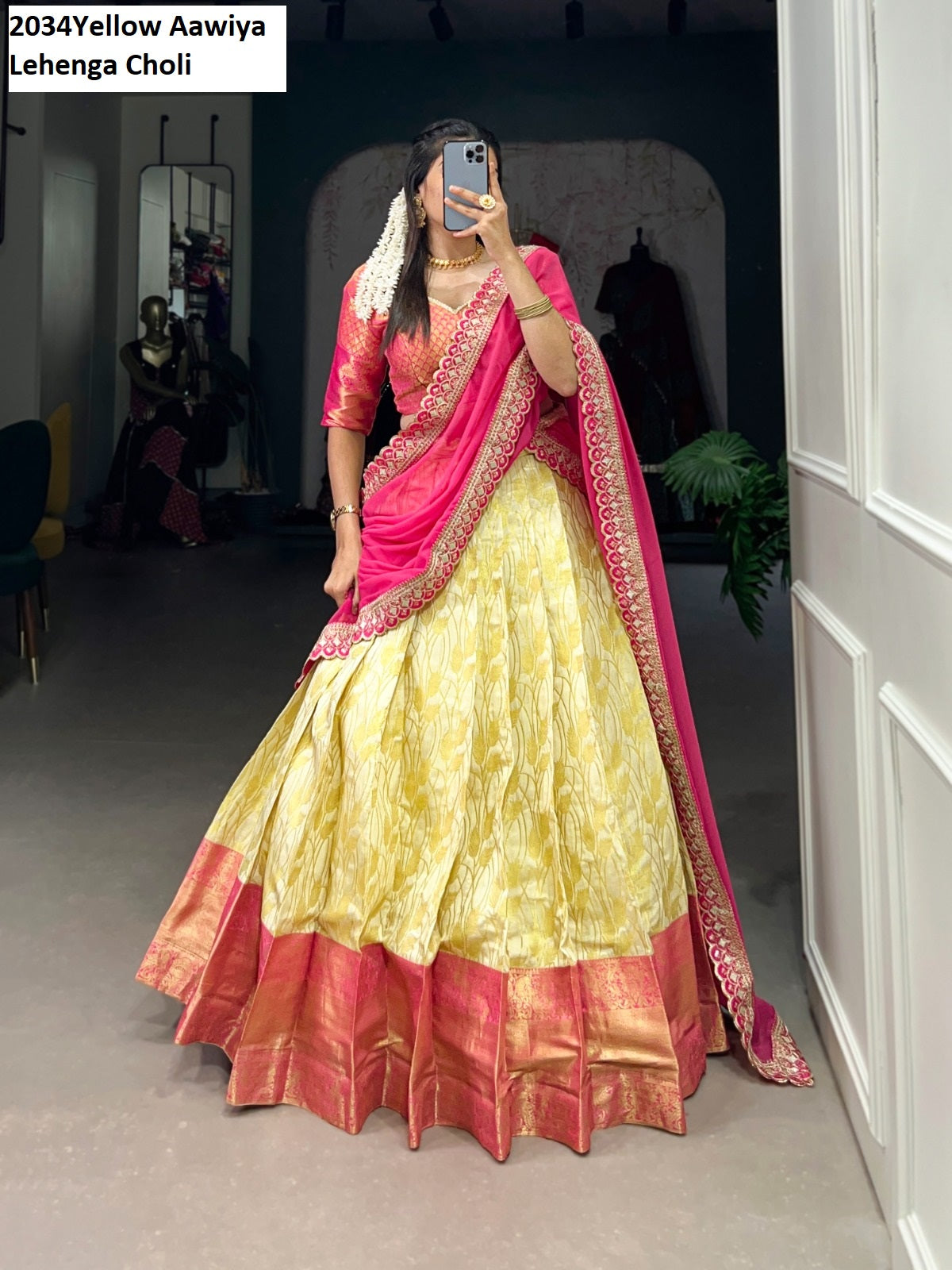 2034Cream Aawiya Lehenga Choli