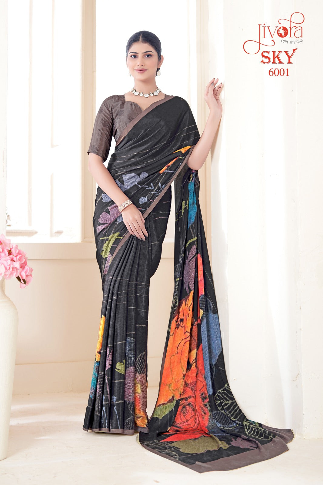 6001 Sky Jivora Sarees