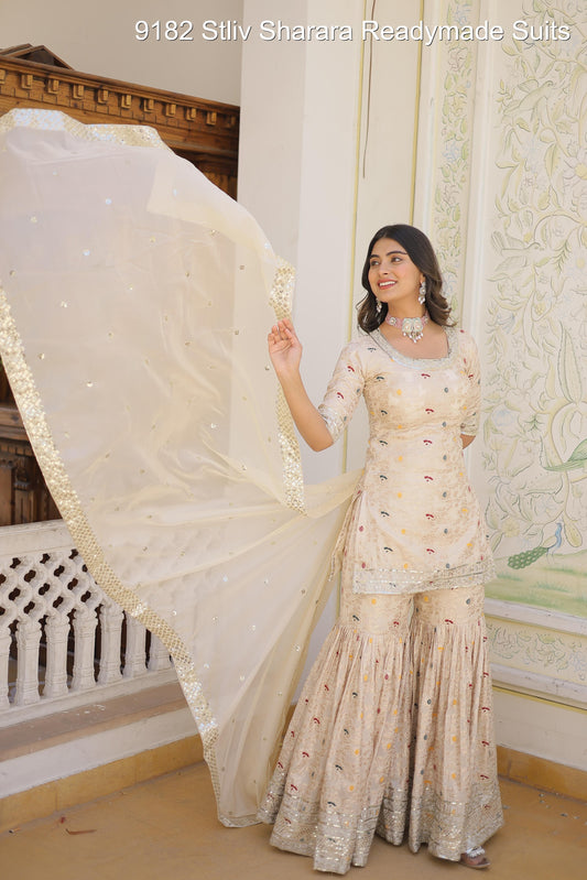 9182 Stliv Sharara Readymade Suits