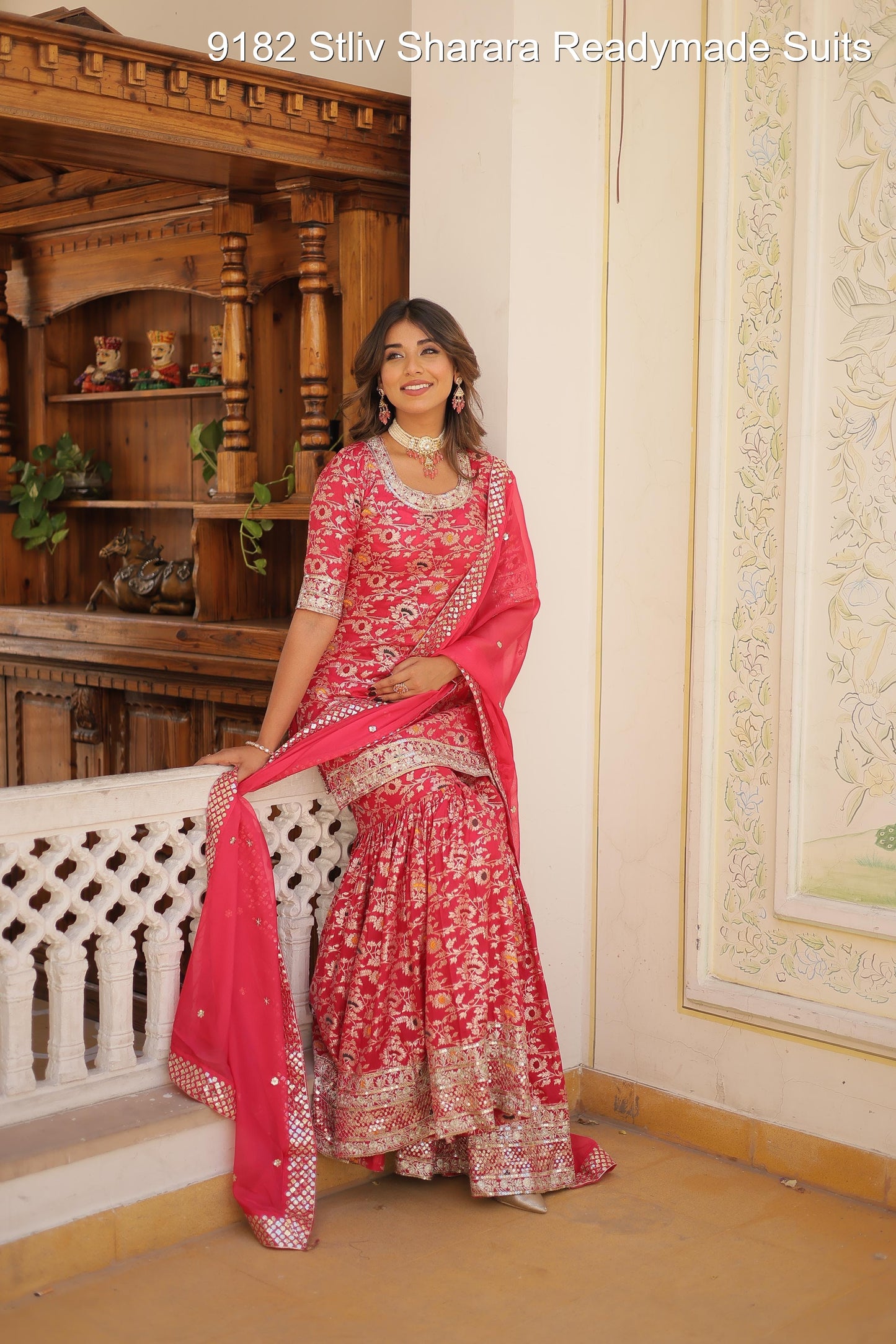 9182 Stliv Sharara Readymade Suits