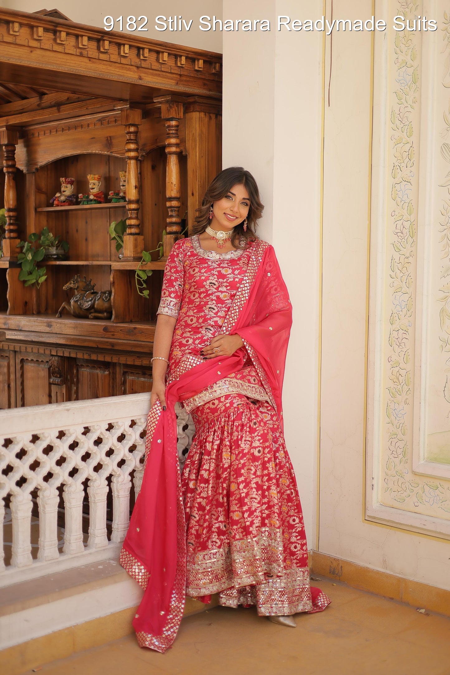 9182 Stliv Sharara Readymade Suits