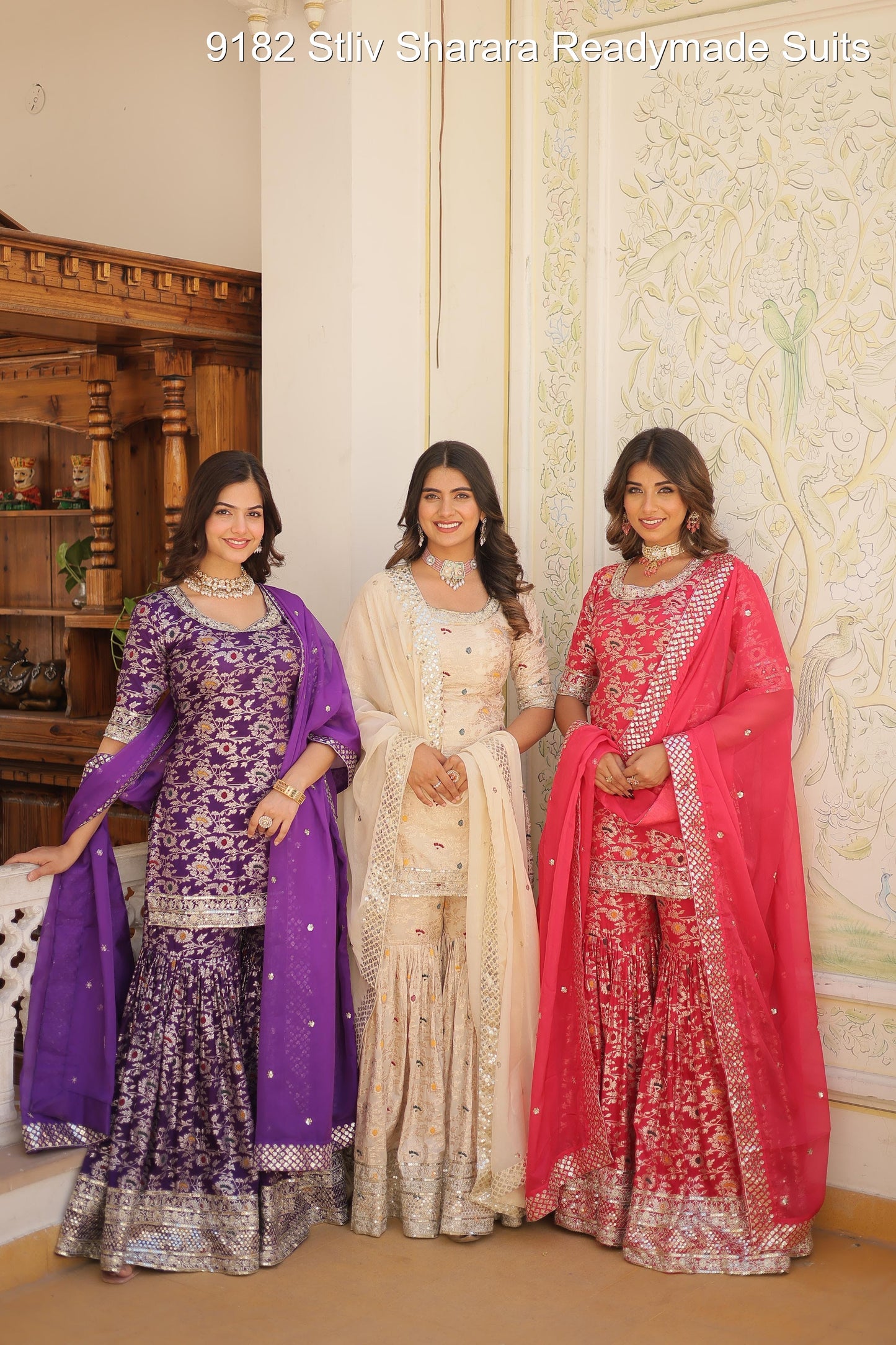 9182 Stliv Sharara Readymade Suits