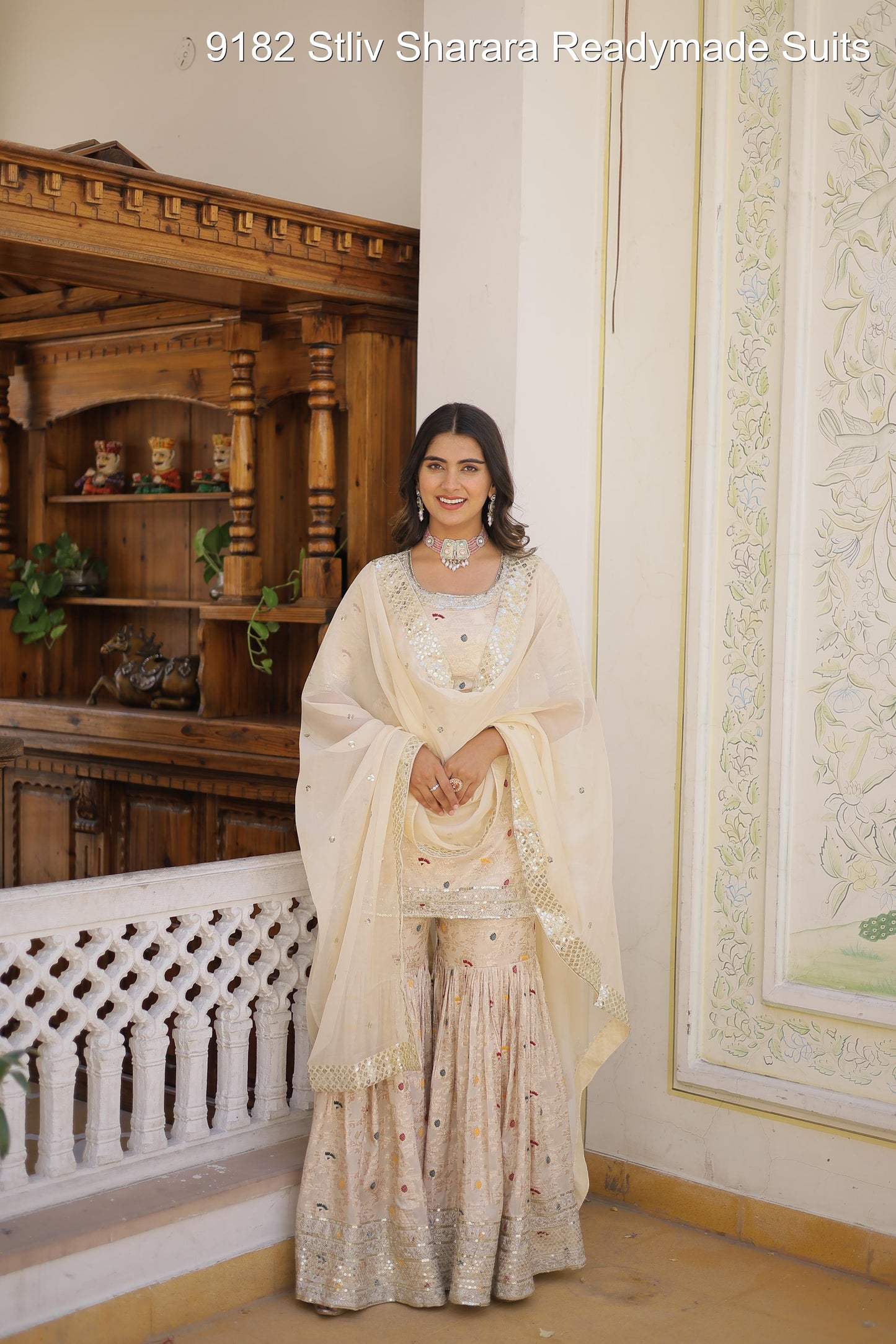 9182 Stliv Sharara Readymade Suits