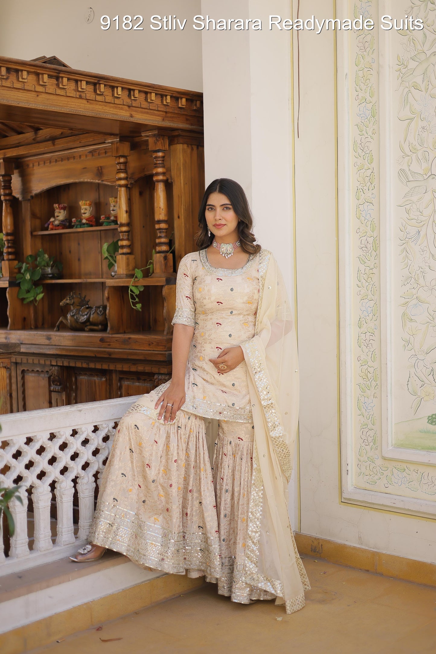 9182 Stliv Sharara Readymade Suits