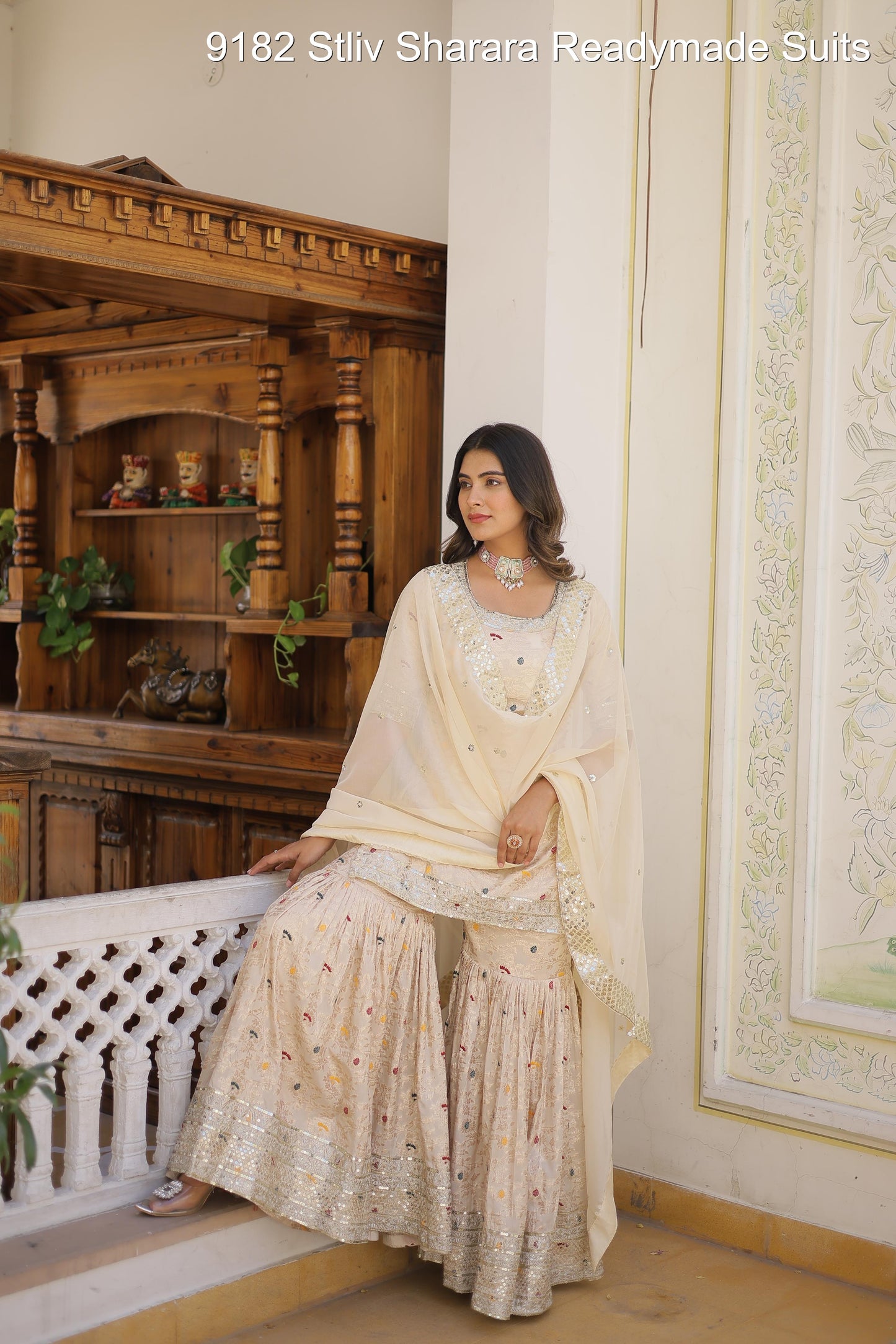 9182 Stliv Sharara Readymade Suits
