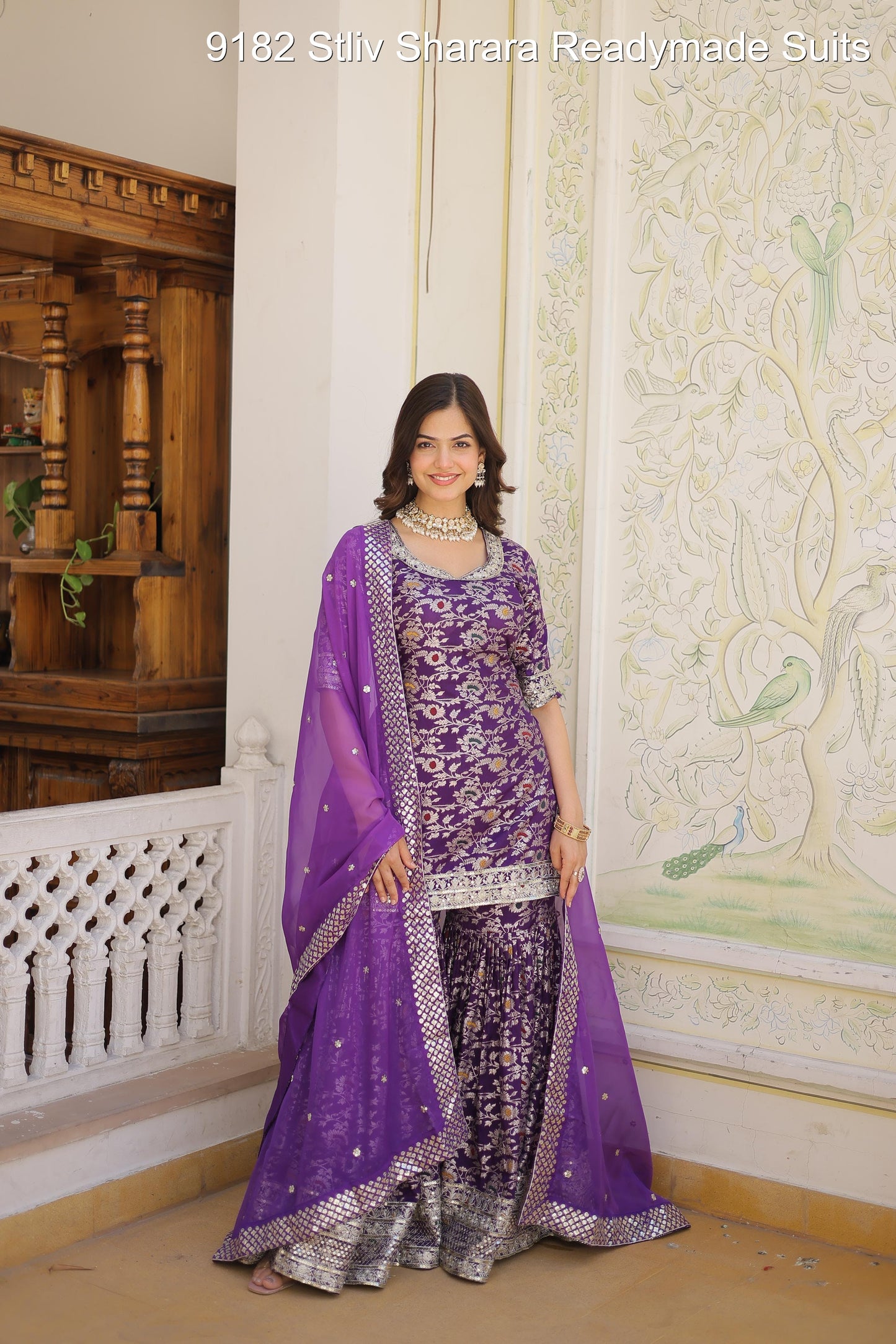 9182 Stliv Sharara Readymade Suits