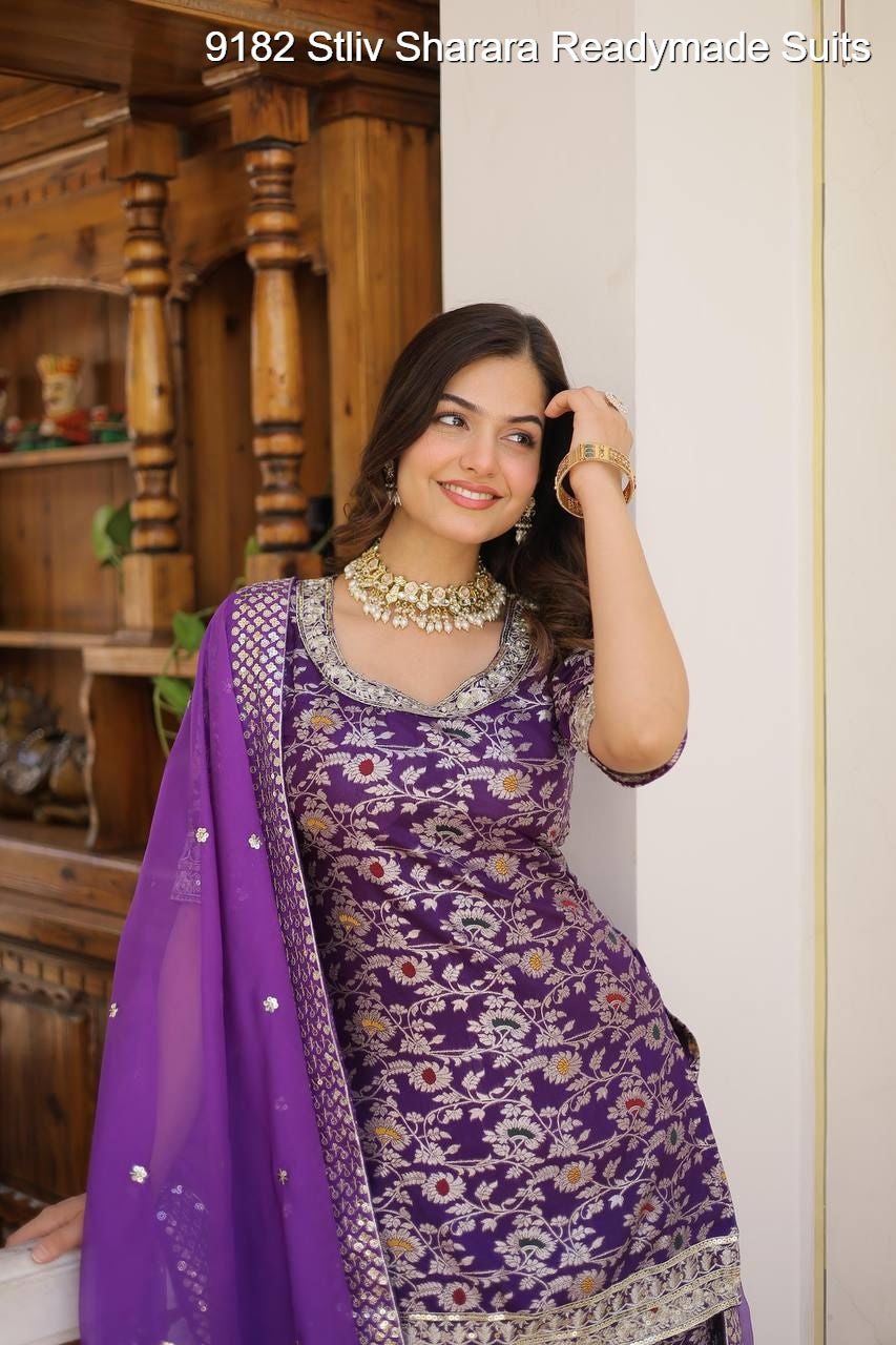 9182 Stliv Sharara Readymade Suits