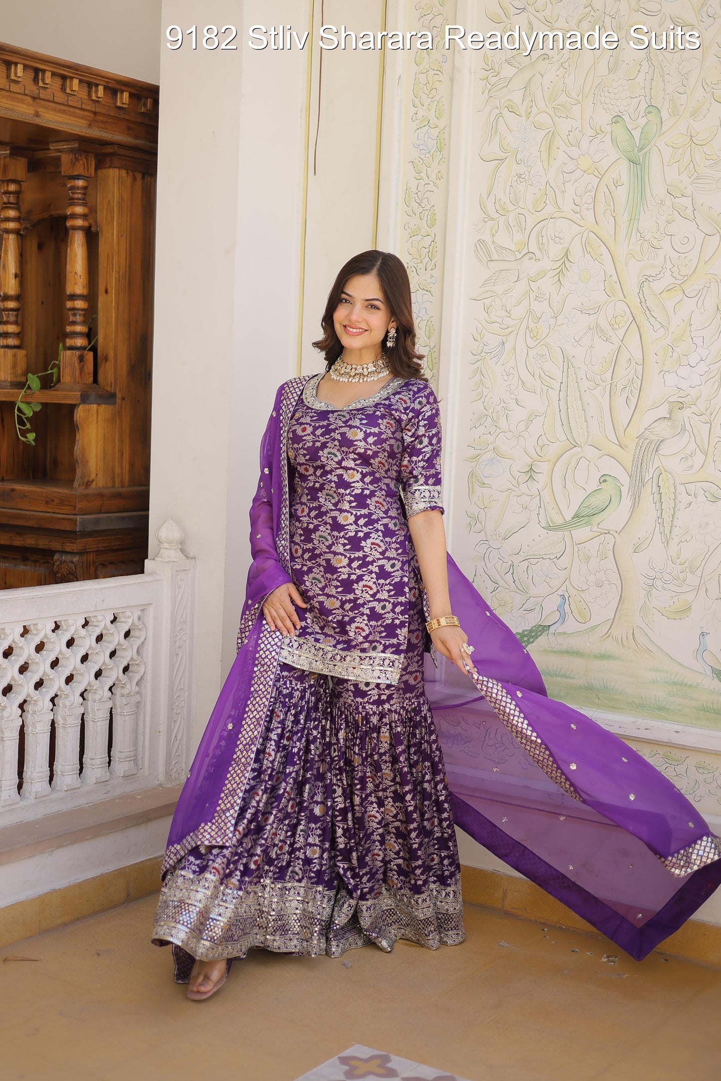 9182 Stliv Sharara Readymade Suits