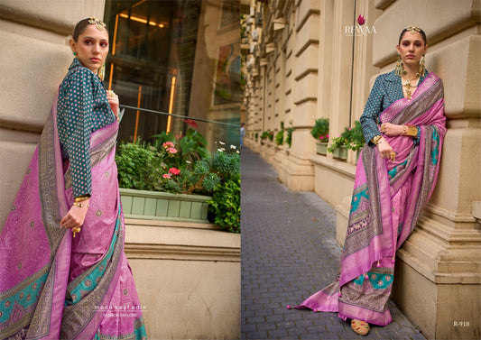 918 Rome Rewaa Viscose Silk Sarees