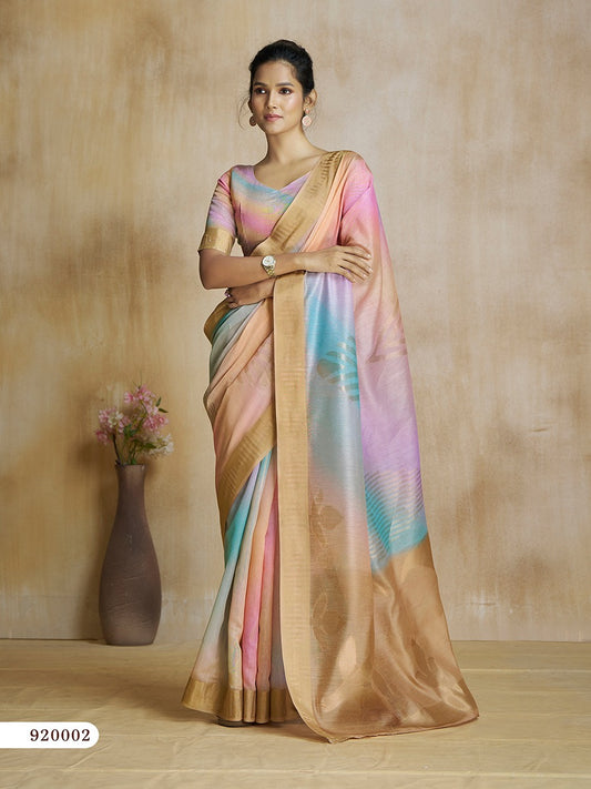 920002 Watermelon Silk Rajpath Digital Print Sarees