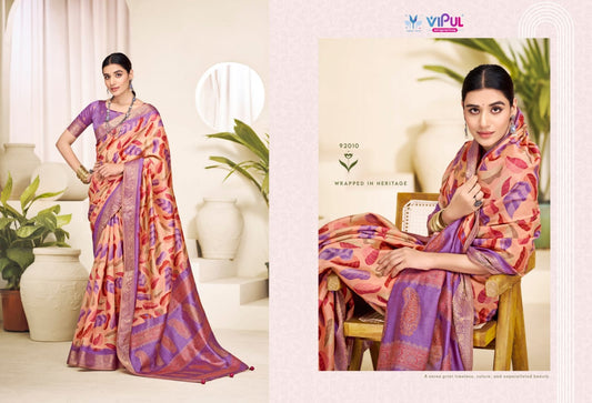 92010 Angora Vipul Soft Silk Sarees