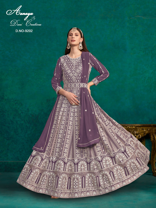 9202 Aanaya Vol 192 Dani Creation Lucknovi Work Pakistani Salwar Suits