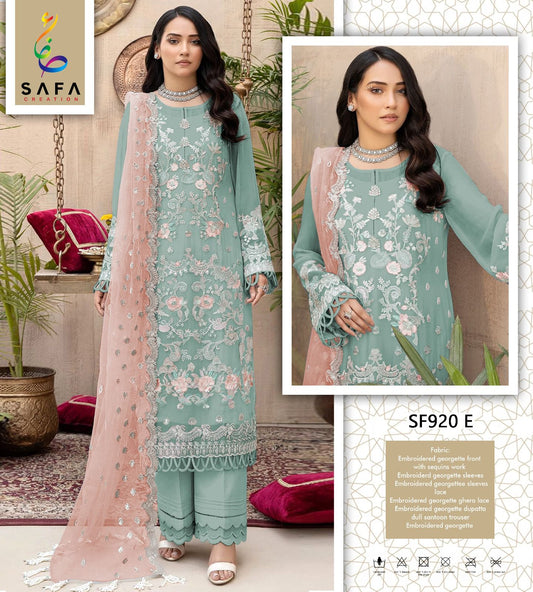 920E Safa Creation Jarkan Pakistani Salwar Suits
