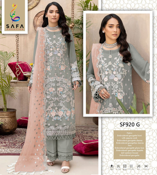 920G Safa Creation Jarkan Pakistani Salwar Suits